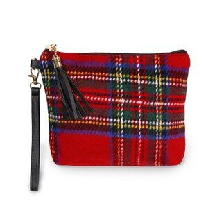 NWT - Tartan Wristlet Bag